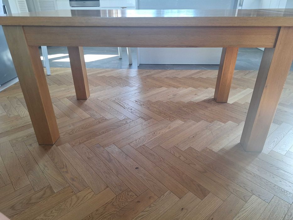 Rozkładany stół z litego dębu 150-250x90
