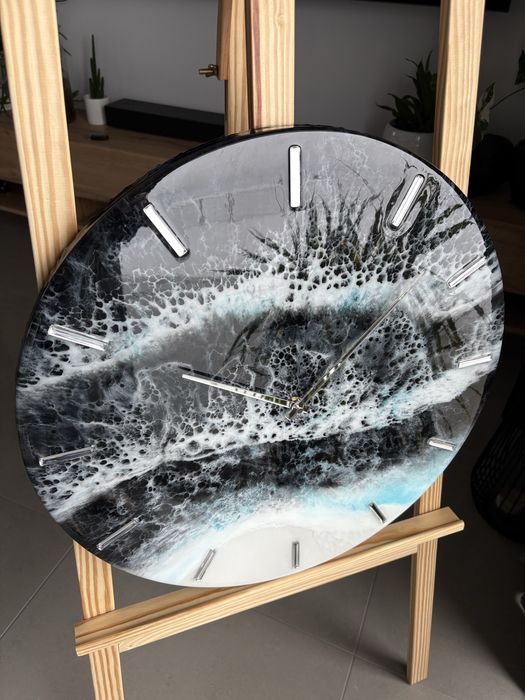 Zegar z żywicy 50 cm