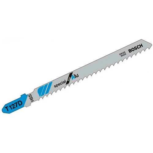 Пилка лобзика Bosch T127D, 5 шт, по металлу.