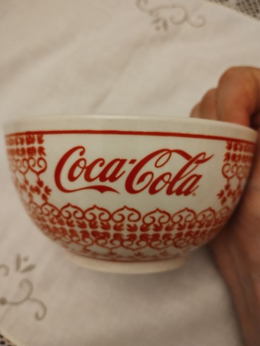 Bolesławiec miska Coca-cola edycja limitowana ceramika miseczka 0,5l