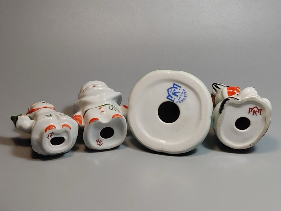 Статуэтки ДЕД МОРОЗ СНЕГУРОЧКА Ёлка Заяц Снеговик Коростень Трегубова