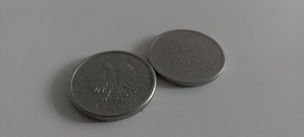 Monety 20 gr z 1990 i 2002 roku ( niski nakład )