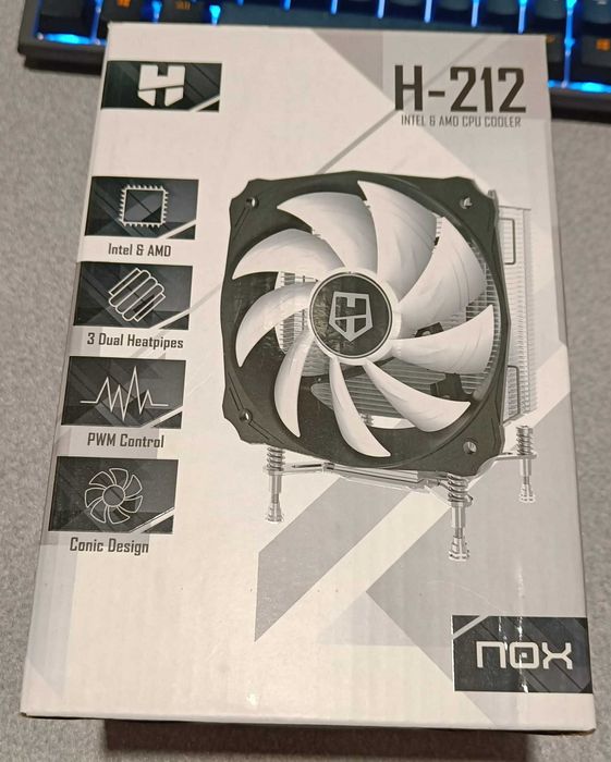 Cooler CPU NOX H-212 – Quase novo | Compatível Intel e AMD
