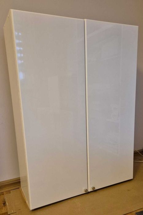 Szafki łazienkowe, lakierowane, białe, komplet 2 szafek