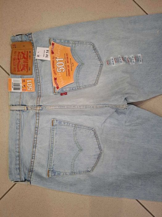Levis, 501, мужские джинсы, р.50 -52 (34-35 USA)