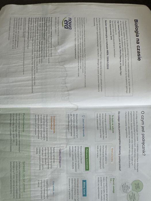 Biologia na czasie kl. 1 liceum technikum