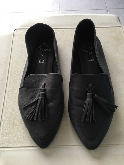 Sapatos senhora sem salto azul nº 38