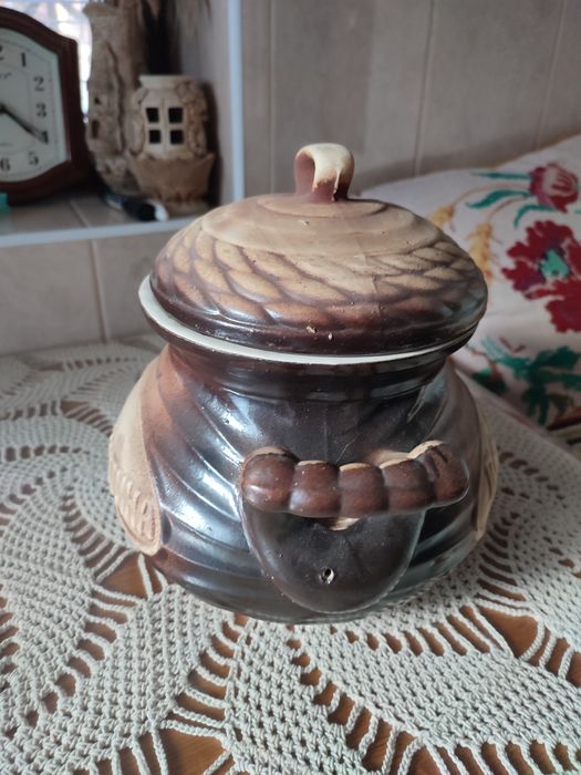 Глиняний горщик для запікання супниця каструля