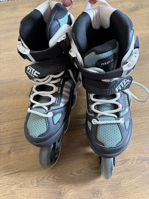 Rolki Oxelo Junior Fit 5 rozmiar 32-35 bardzo dobry stan