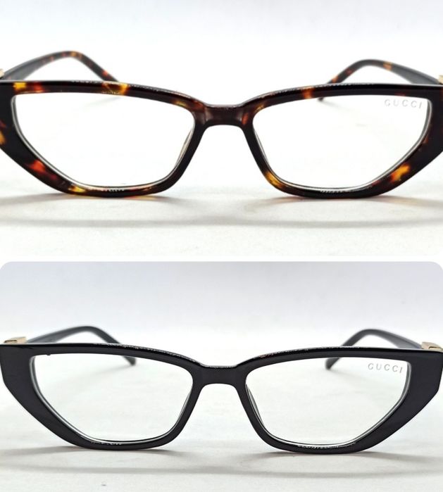 Gucci очки женские имиджевые модные черные и коричневые тигровые