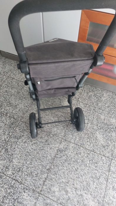 Carrinho de compras Carlett Dobrável Preto