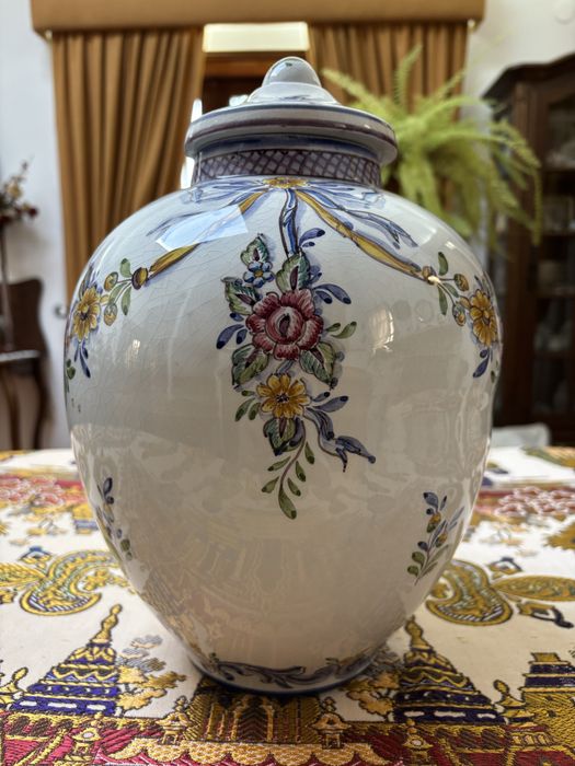 Pote Cerâmica Carvalhinho - Pintado à Mão (Anos 70)
