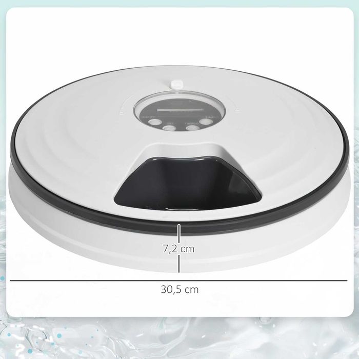 PORTES GRÁTIS - Alimentador automático para gato e cão 4 refeições/dia