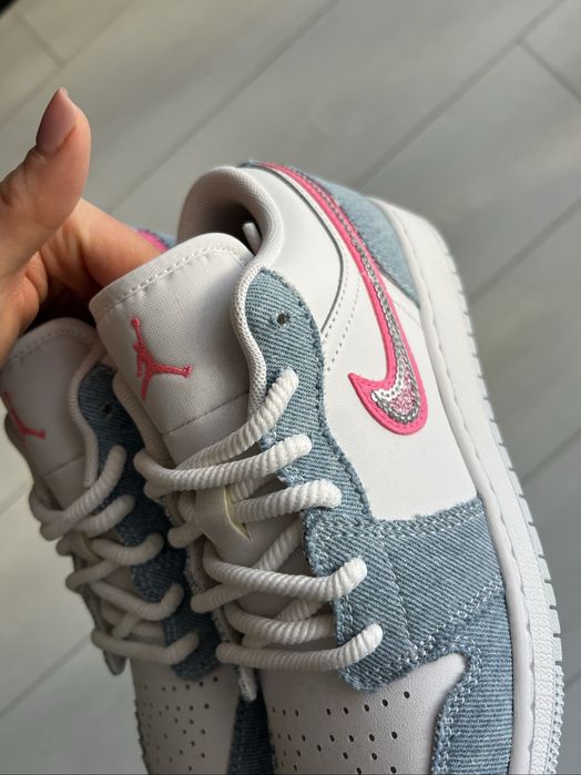 Кросівки підліткові / жіночі Air Jordan 1 Low (GS) Denim