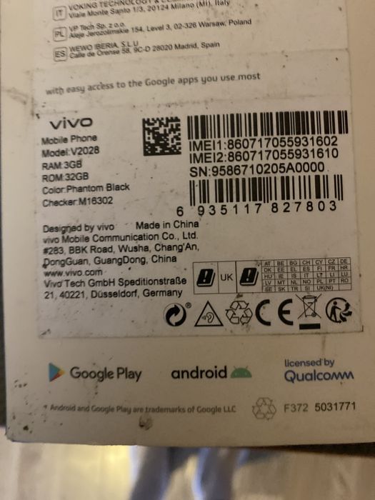VIVO y11s z rozlanym ekranem