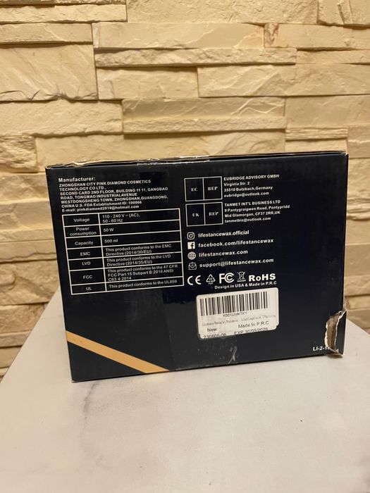 Zestaw do depilacji woskiem Lifestance wosk + podgrzewacz