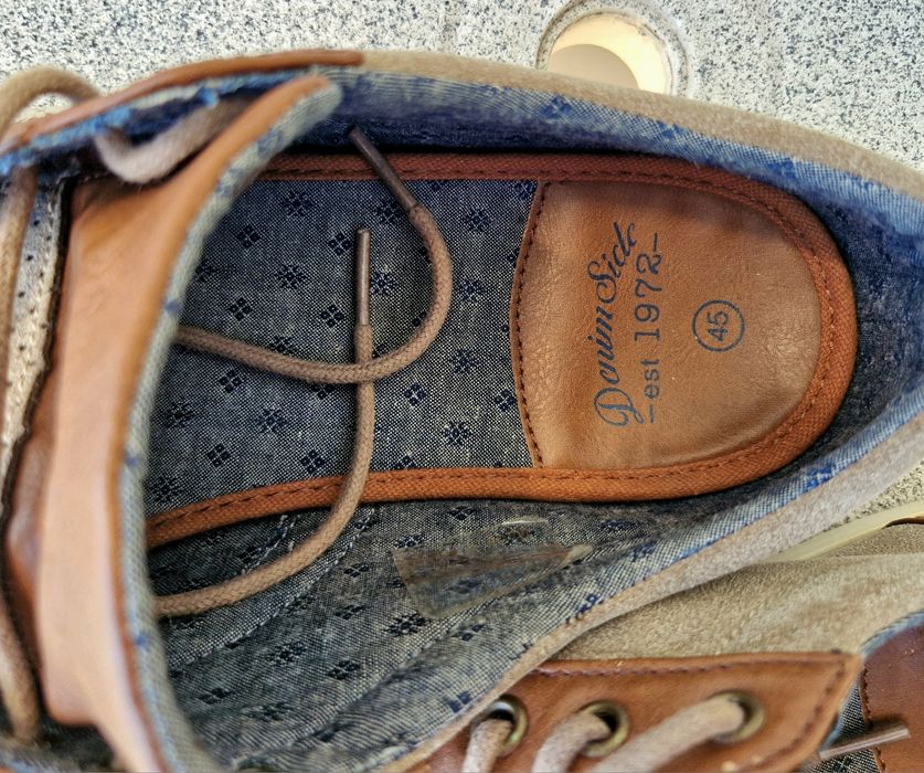 Sapatos novos de verão n 45 camurça