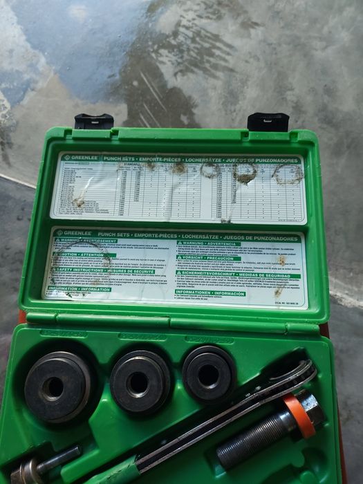 Jogo perfuradores redondos  GREENLEE.