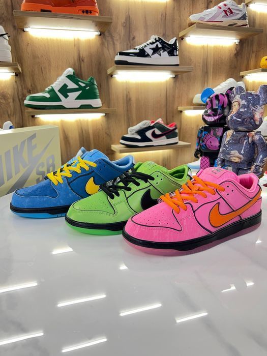 Кросівки Nike SB Dunk Low Blue x Pink x Green