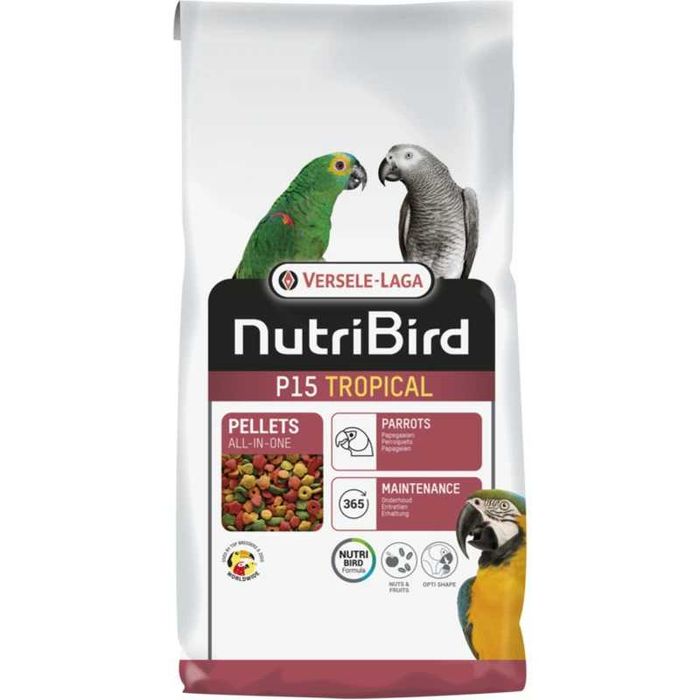 Корм для великих папуг Versele-Laga NutriBird P15 Tropical 10 кг