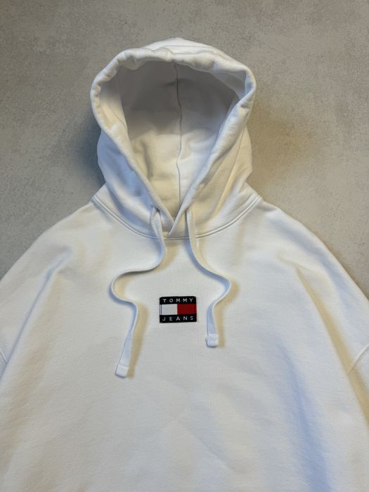 Худи Tommy Hilfiger Jeans белый женский оригинал. Жіночий білий худи Tommy Jeans оригінал