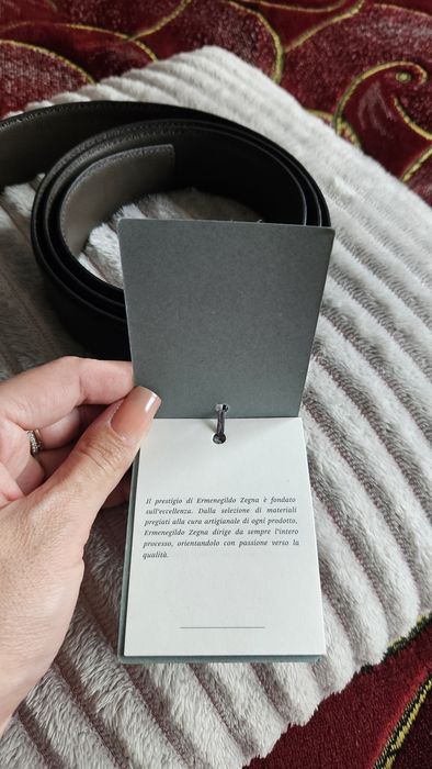 Брендовий чоловічий ремінь Ermenegildo Zegna