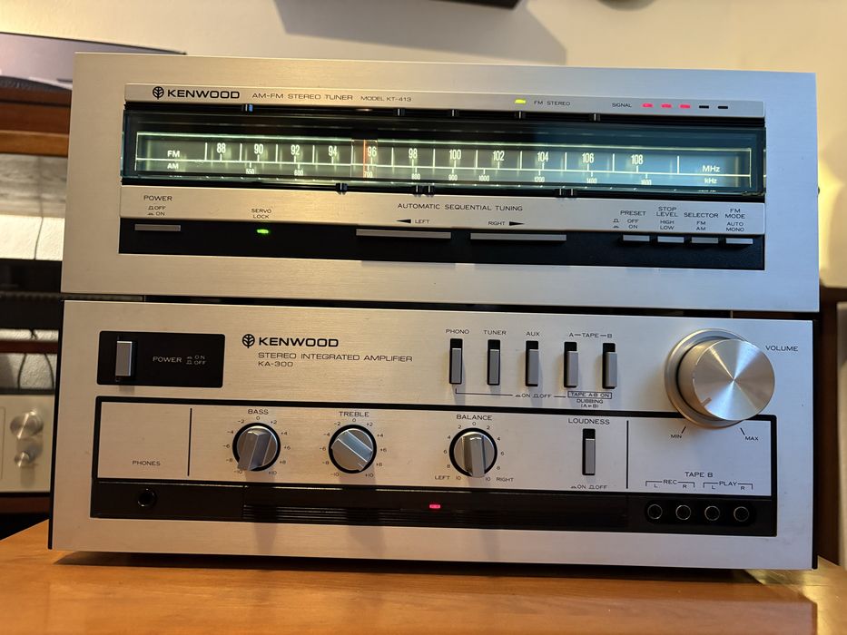 Conjunto Amplificador e sintonizador Kenwood KA-300 / KT-413
