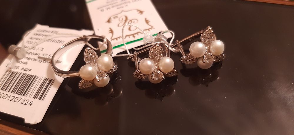 комплект украшений серебряный