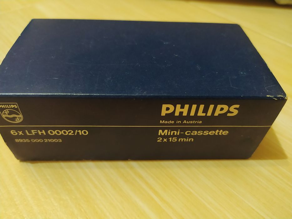 Kasety Philips mini do dyktafonu