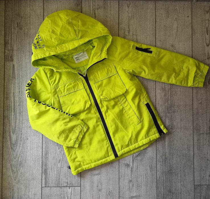 Coccodrillo Kurtka przejściowa chłopięca limonka  sportowa  r.116