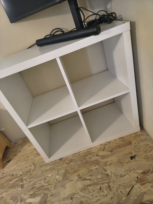 Estante organizadora branca 4 nichos/cubos