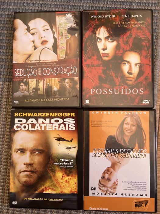 Dvd filmes possuidos danos colaterais instantes