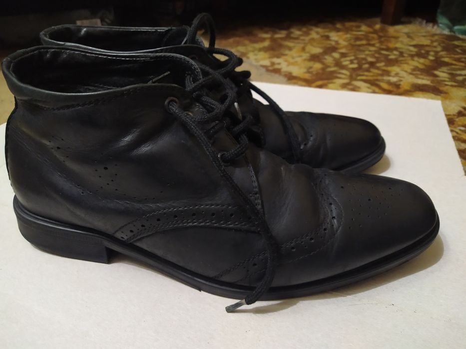 Полуботинки кожаные мужские Goretti Linea утеплённые 40 размер 100грн