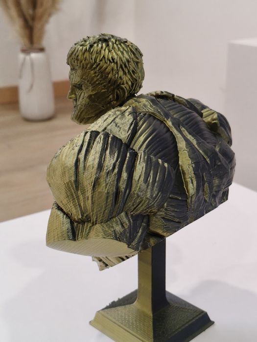 Estátua  busto, armored Titan Shingeki no kiodgin attack on Titan