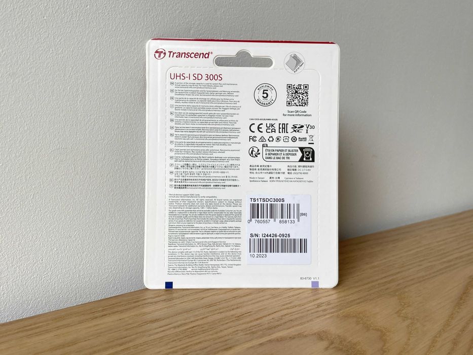 Karta Transcend SD UHS-I 300S - 1TB - NOWA