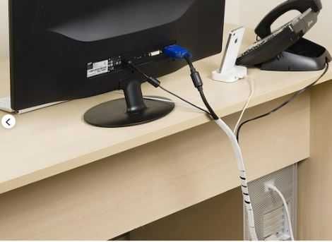 Spiral Cable Organizer/Protector – PC / TV / Others – Black64286174279554120