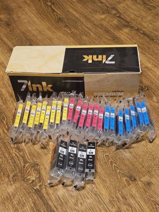 Tonery do drukarki cyjan magenta blue Black 26 sztuk