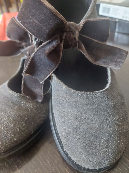 Sapatos camurça menina cinzentos 33
