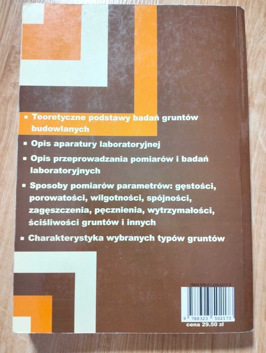 Laboratoryjne badanie gruntów. Elżbieta Myśliwska.