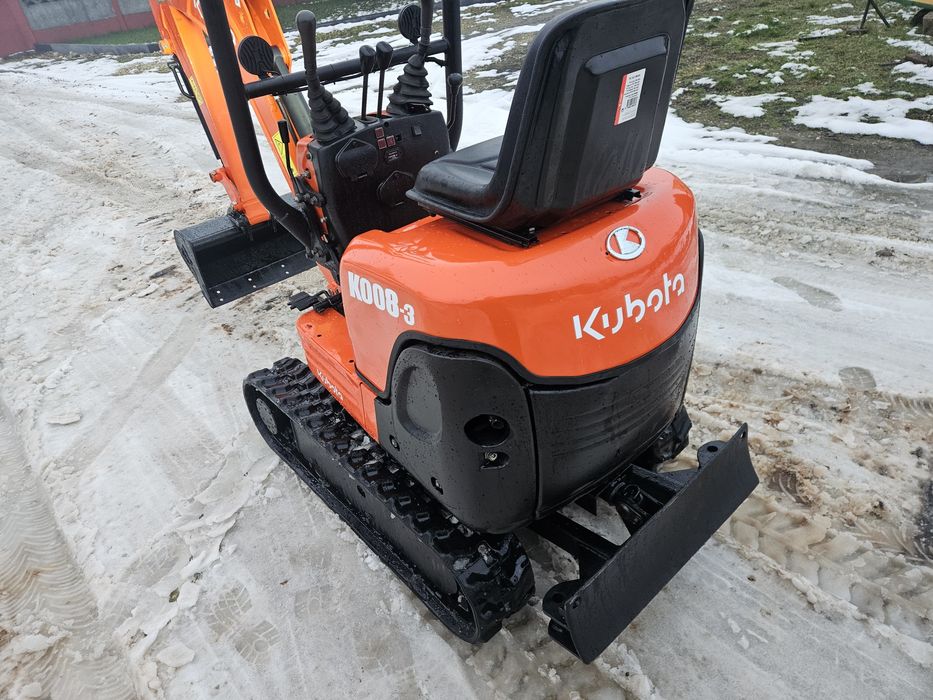 Kubota K008-3 minikoparka Waga 1 tona 2013rok.JCB,CAT,BOBCAT.