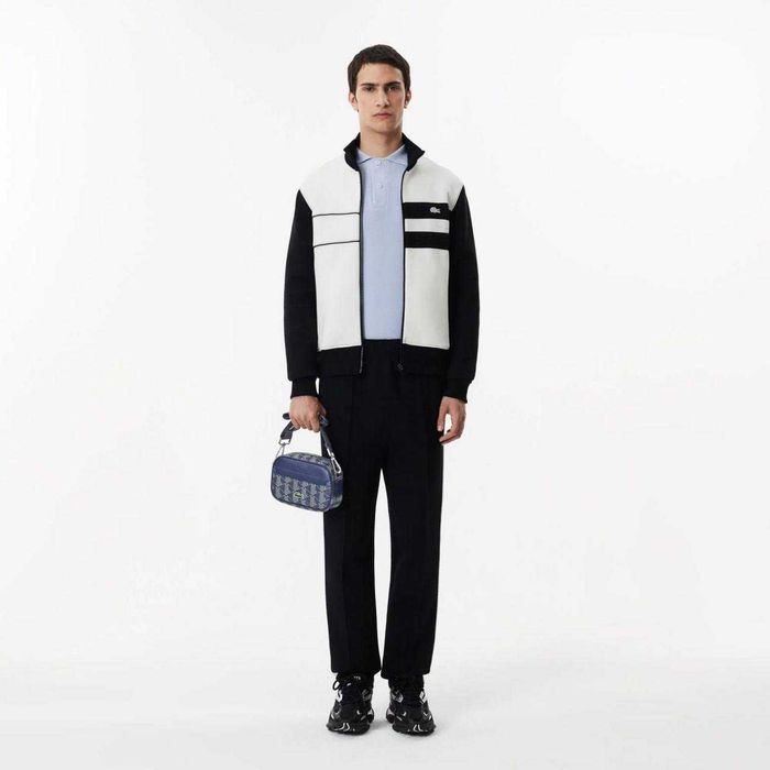100% ОРИГІНАЛ Lacoste blue monogram crossbody сумка кросбоді синя