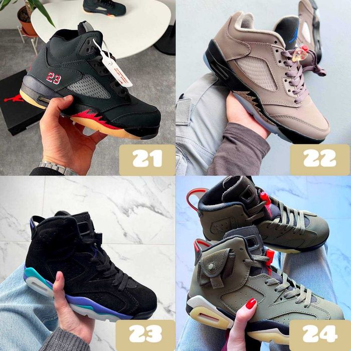 ‼️БЕЗ ПЕРЕДПЛАТИ Зручні Кросівки Air Jordan 5 / Jordan 6 | Унісекс | Розміри 36 - 47‼️