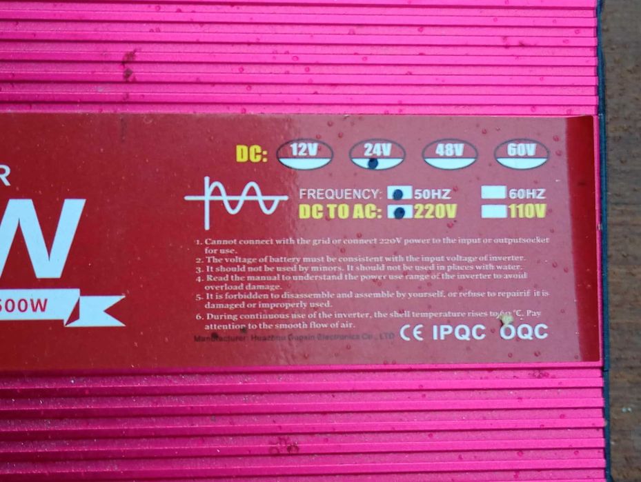 Inversores  24v to 220v onda Pura