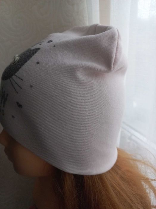 Шапка для дівчинки демісезон 50-52 см