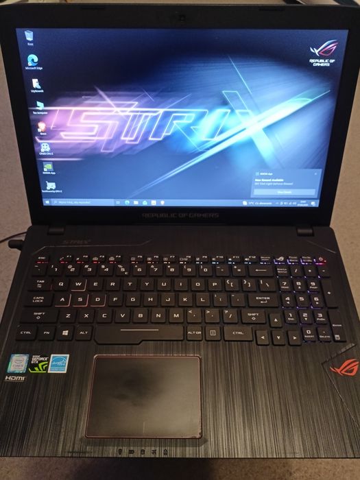 Laptop gamingowy Asus ROG GL553V, i5 7300HQ, 8GB RAM, GTX 1050 4GB,  Dysk 1TB, Win10