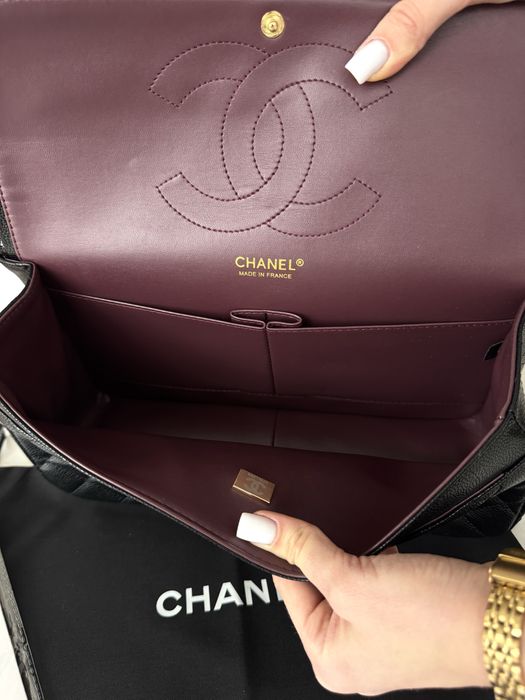 Сумка Chanel Black Texture 30 золота та срібна фурнітура