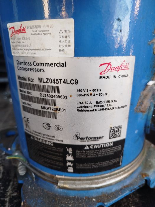 Sprężarki chłodnicze danfoss sanyo LG Toshiba