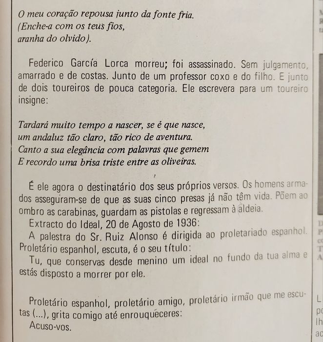 Garcia LORCA Assassinado