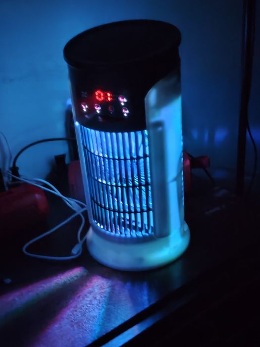 Mini ar condicionado com luz