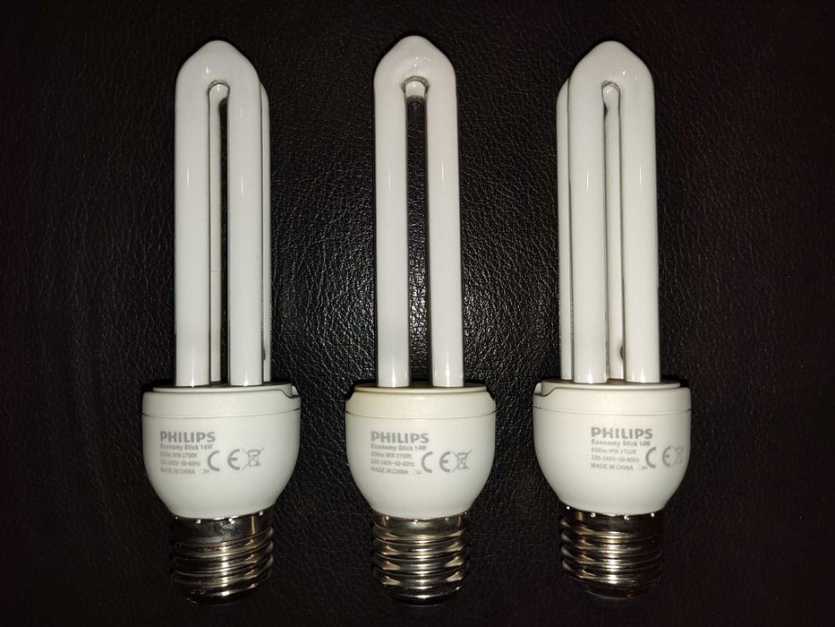 Żarówka Philips Economy Stick E27 14W/68W Świetlówka kompaktowa 3szt